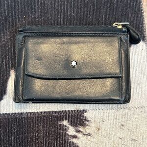 Montblanc Black Leather Key & Card Holder